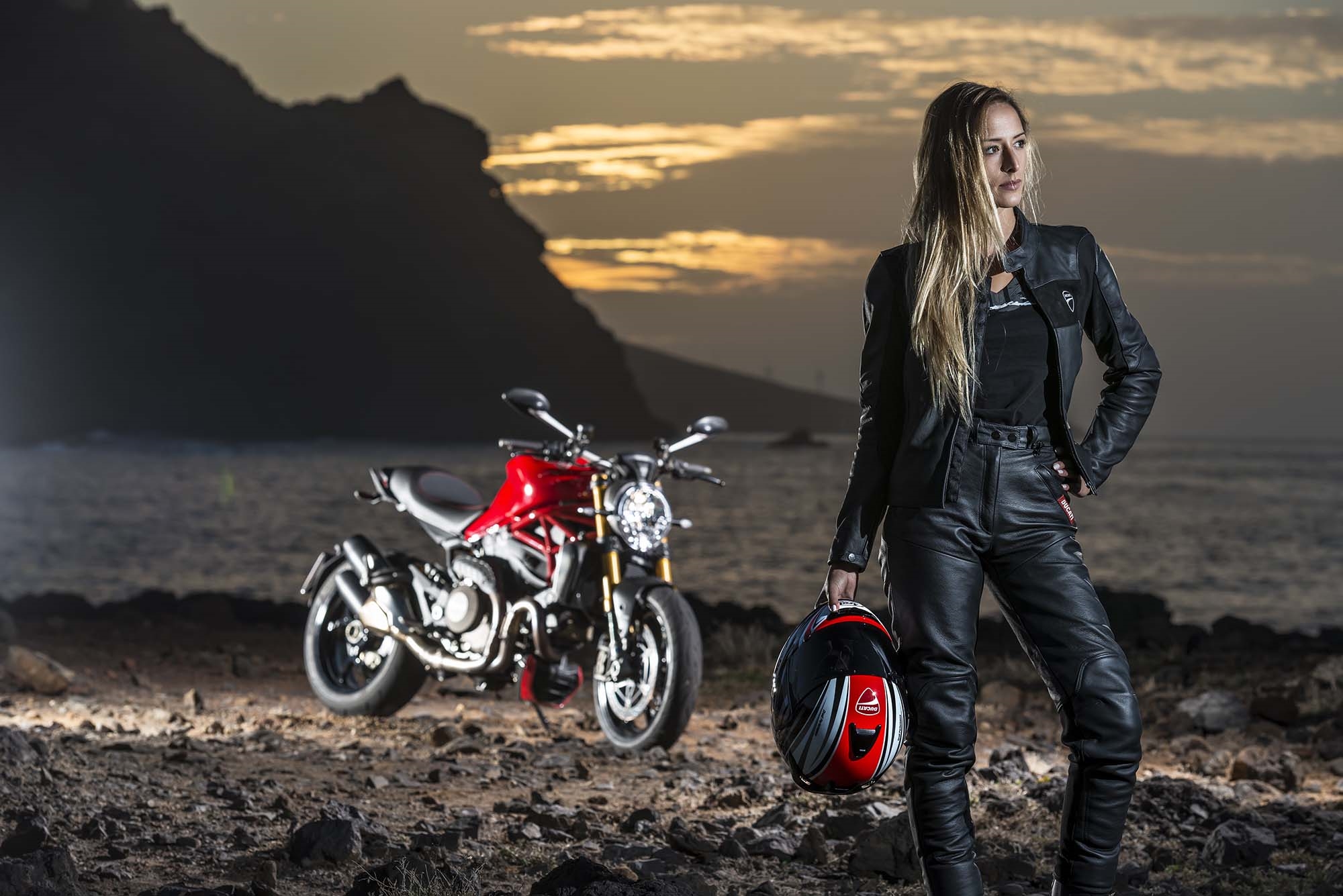 Beautiful girls and motorcycles in Deyan